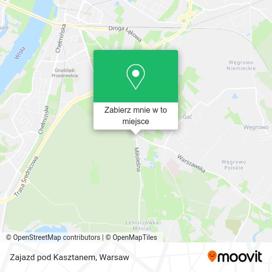 Mapa Zajazd pod Kasztanem