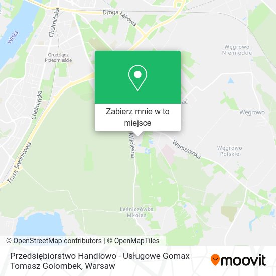 Mapa Przedsiębiorstwo Handlowo - Usługowe Gomax Tomasz Golombek