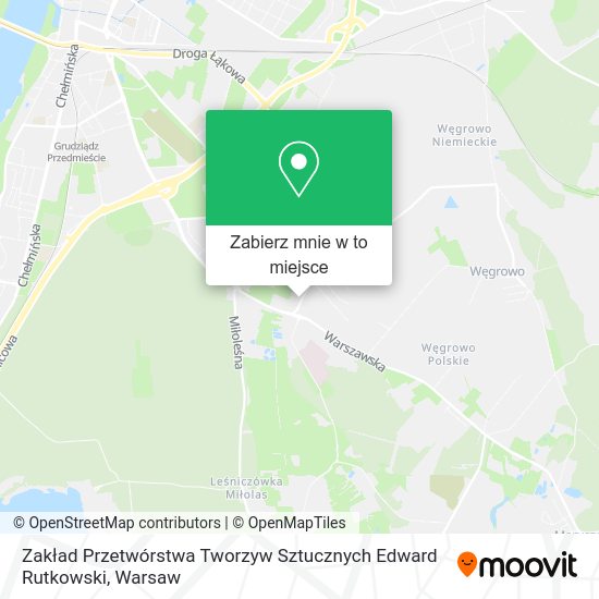 Mapa Zakład Przetwórstwa Tworzyw Sztucznych Edward Rutkowski