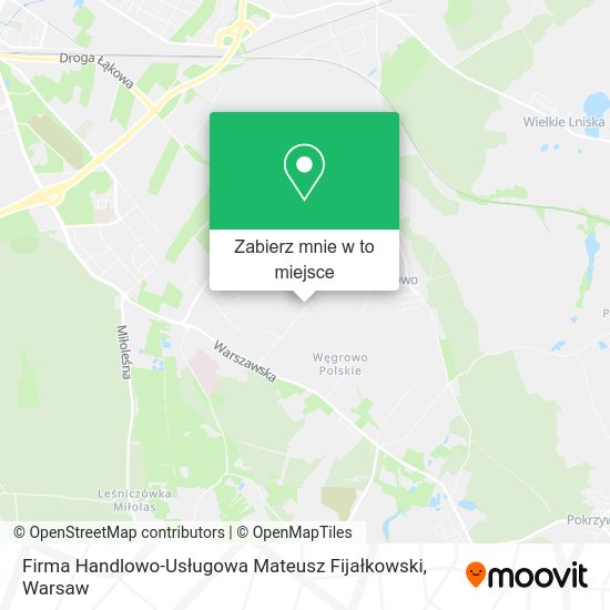 Mapa Firma Handlowo-Usługowa Mateusz Fijałkowski