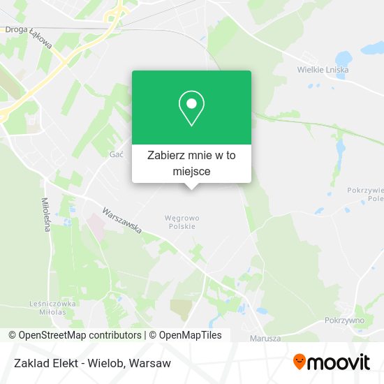 Mapa Zaklad Elekt - Wielob