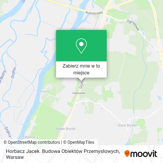 Mapa Horbacz Jacek. Budowa Obiektów Przemysłowych