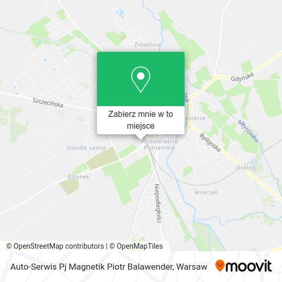 Mapa Auto-Serwis Pj Magnetik Piotr Balawender