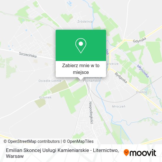 Mapa Emilian Skoncej Usługi Kamieniarskie - Liternictwo