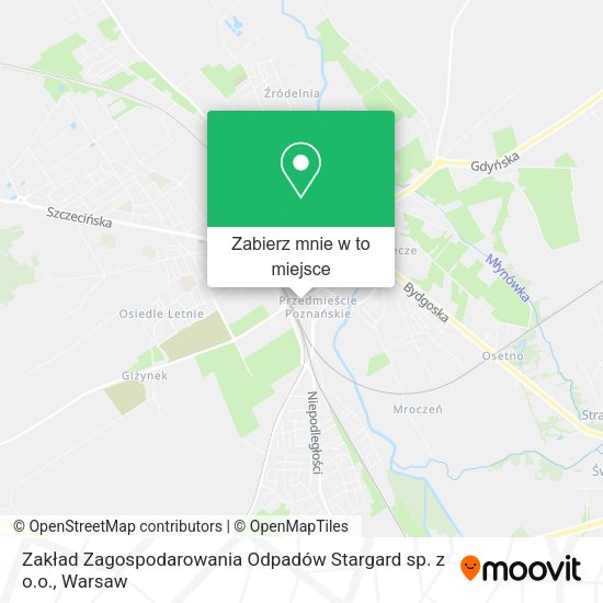 Mapa Zakład Zagospodarowania Odpadów Stargard sp. z o.o.