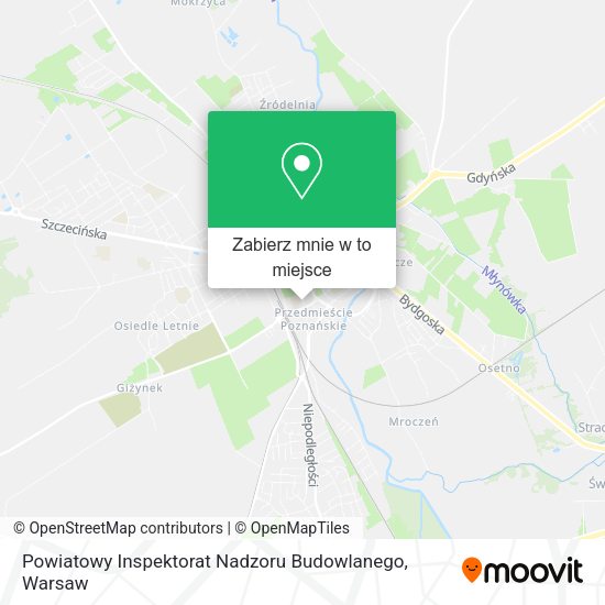 Mapa Powiatowy Inspektorat Nadzoru Budowlanego