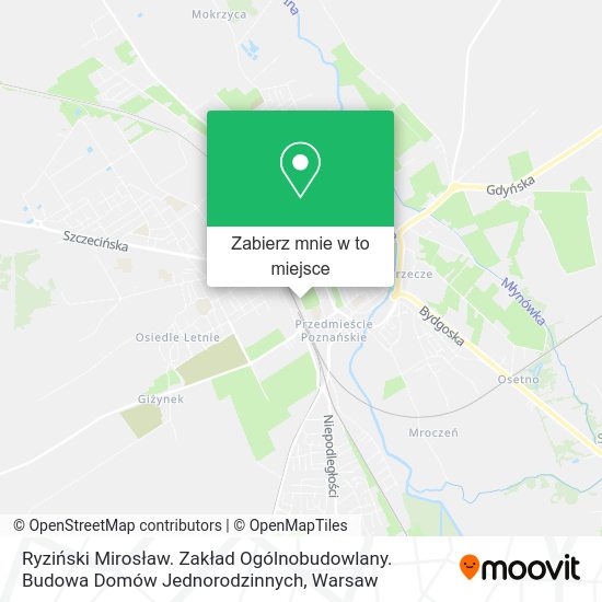 Mapa Ryziński Mirosław. Zakład Ogólnobudowlany. Budowa Domów Jednorodzinnych