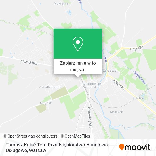 Mapa Tomasz Knieć Tom Przedsiębiorstwo Handlowo-Usługowe