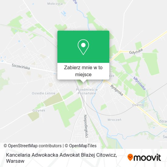 Mapa Kancelaria Adwokacka Adwokat Błażej Citowicz