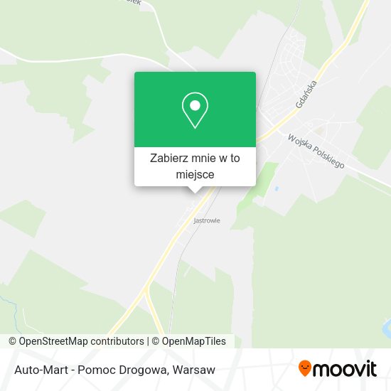 Mapa Auto-Mart - Pomoc Drogowa