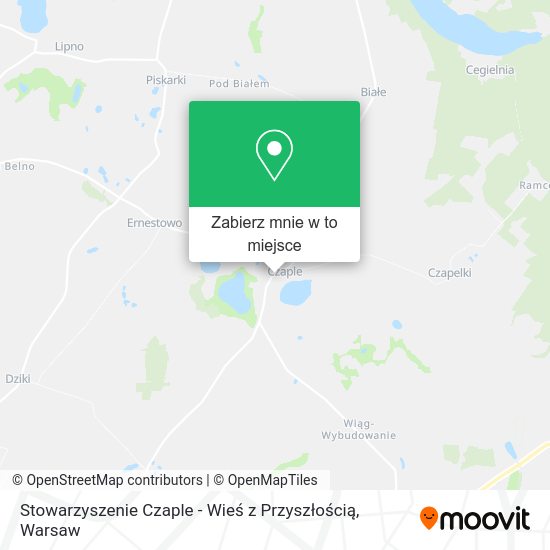 Mapa Stowarzyszenie Czaple - Wieś z Przyszłością