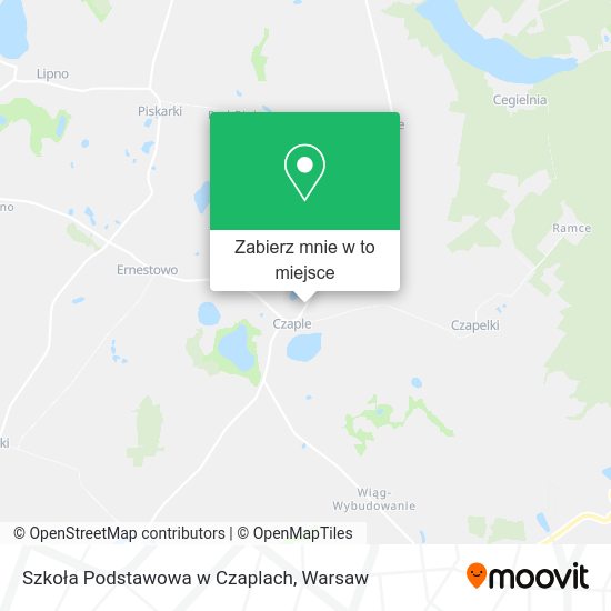 Mapa Szkoła Podstawowa w Czaplach