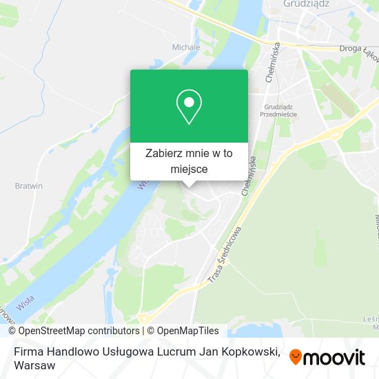 Mapa Firma Handlowo Usługowa Lucrum Jan Kopkowski