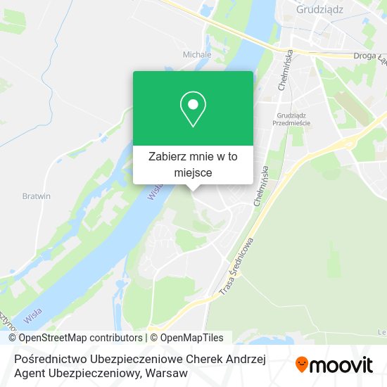 Mapa Pośrednictwo Ubezpieczeniowe Cherek Andrzej Agent Ubezpieczeniowy