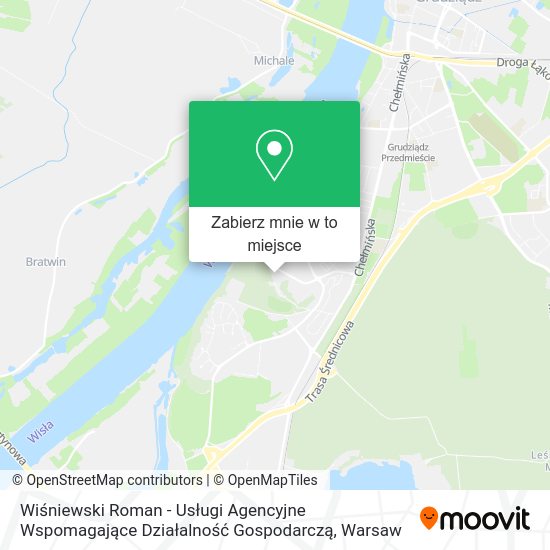 Mapa Wiśniewski Roman - Usługi Agencyjne Wspomagające Działalność Gospodarczą