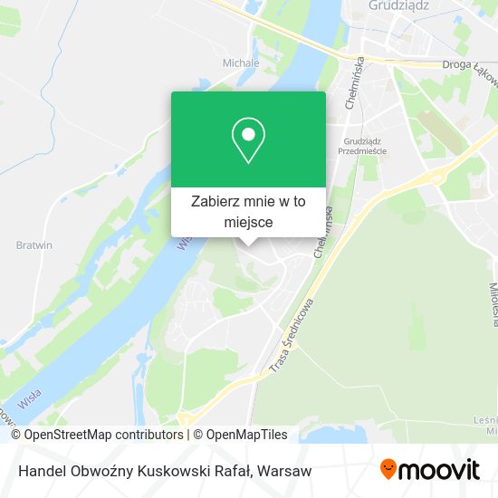 Mapa Handel Obwoźny Kuskowski Rafał