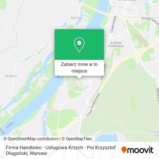 Mapa Firma Handlowo - Usługowa Krzych - Pol Krzysztof Długoński