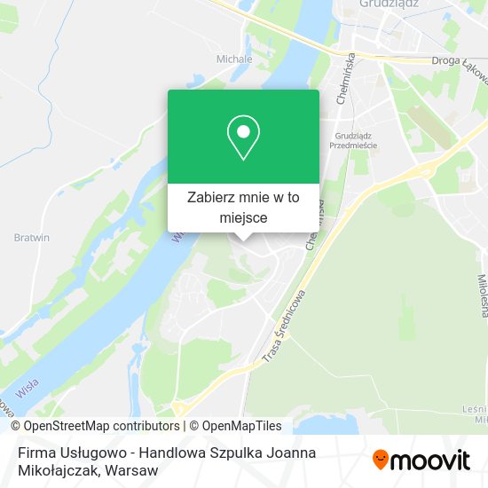 Mapa Firma Usługowo - Handlowa Szpulka Joanna Mikołajczak