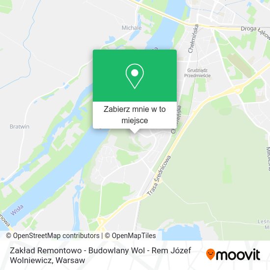 Mapa Zakład Remontowo - Budowlany Wol - Rem Józef Wolniewicz