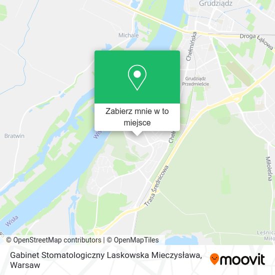 Mapa Gabinet Stomatologiczny Laskowska Mieczysława