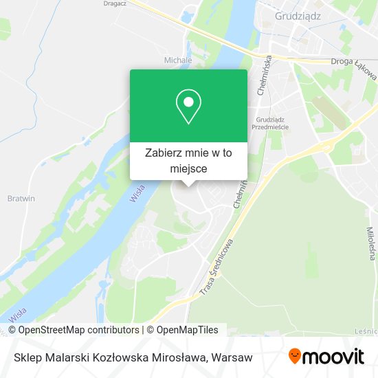 Mapa Sklep Malarski Kozłowska Mirosława