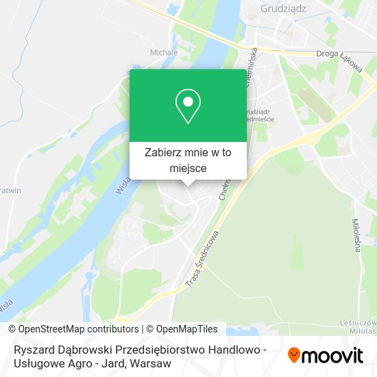 Mapa Ryszard Dąbrowski Przedsiębiorstwo Handlowo - Usługowe Agro - Jard