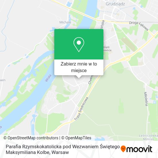 Mapa Parafia Rzymskokatolicka pod Wezwaniem Świętego Maksymiliana Kolbe