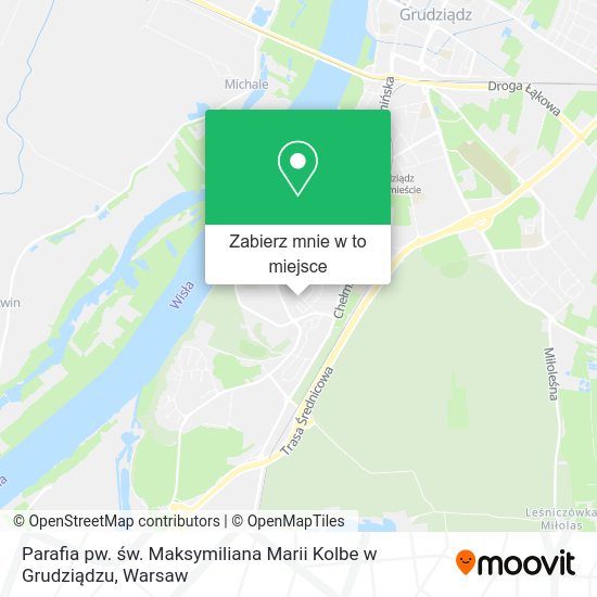 Mapa Parafia pw. św. Maksymiliana Marii Kolbe w Grudziądzu