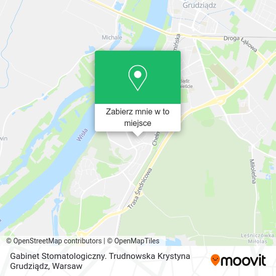 Mapa Gabinet Stomatologiczny. Trudnowska Krystyna Grudziądz