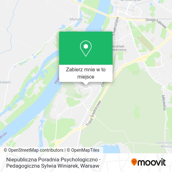 Mapa Niepubliczna Poradnia Psychologiczno - Pedagogiczna Sylwia Winiarek