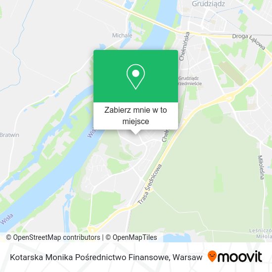 Mapa Kotarska Monika Pośrednictwo Finansowe