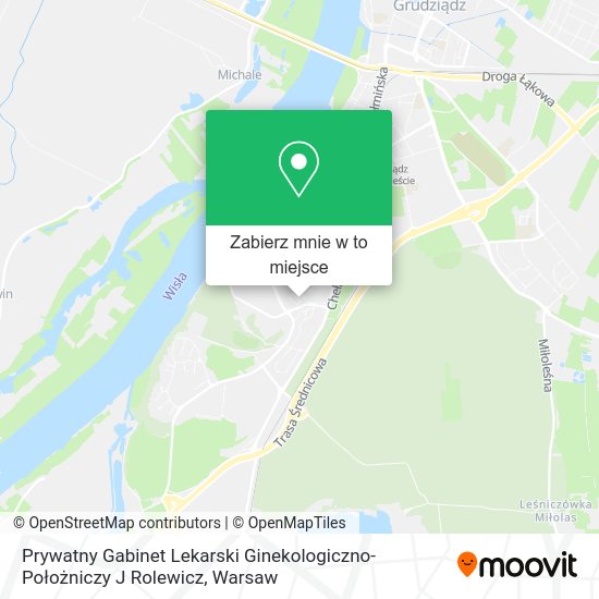 Mapa Prywatny Gabinet Lekarski Ginekologiczno-Położniczy J Rolewicz