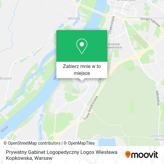 Mapa Prywatny Gabinet Logopedyczny Logos Wiesława Kopkowska