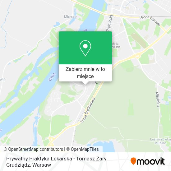 Mapa Prywatny Praktyka Lekarska - Tomasz Żary Grudziądz