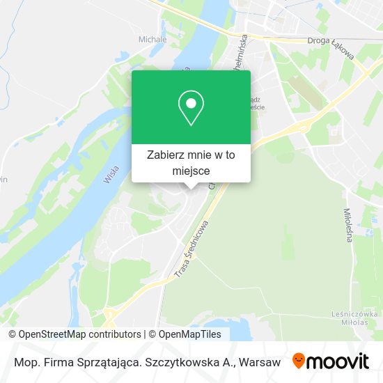 Mapa Mop. Firma Sprzątająca. Szczytkowska A.