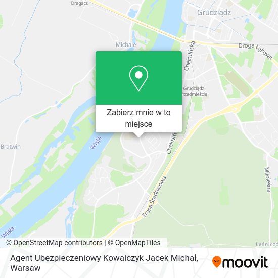 Mapa Agent Ubezpieczeniowy Kowalczyk Jacek Michał