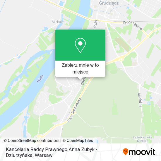 Mapa Kancelaria Radcy Prawnego Anna Zubyk - Dziurzyńska