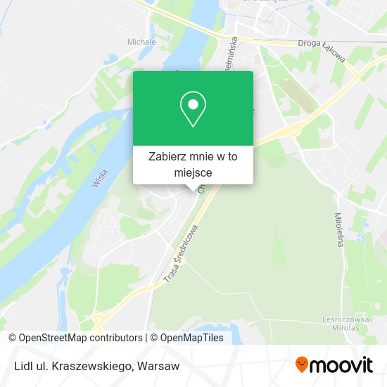 Mapa Lidl ul. Kraszewskiego