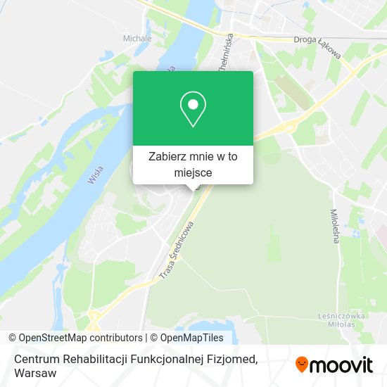 Mapa Centrum Rehabilitacji Funkcjonalnej Fizjomed