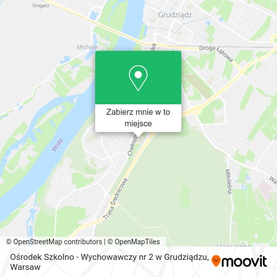 Mapa Ośrodek Szkolno - Wychowawczy nr 2 w Grudziądzu