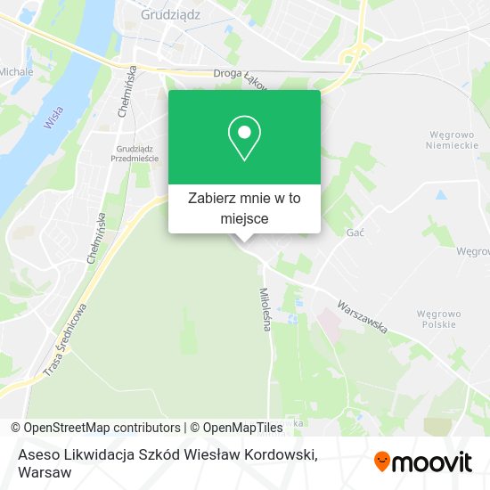 Mapa Aseso Likwidacja Szkód Wiesław Kordowski