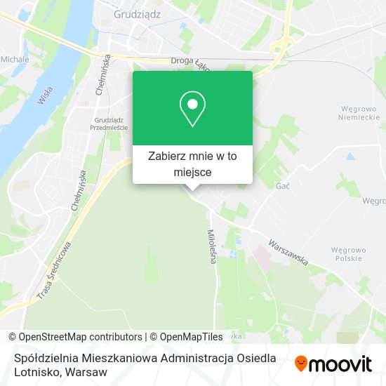 Mapa Spółdzielnia Mieszkaniowa Administracja Osiedla Lotnisko