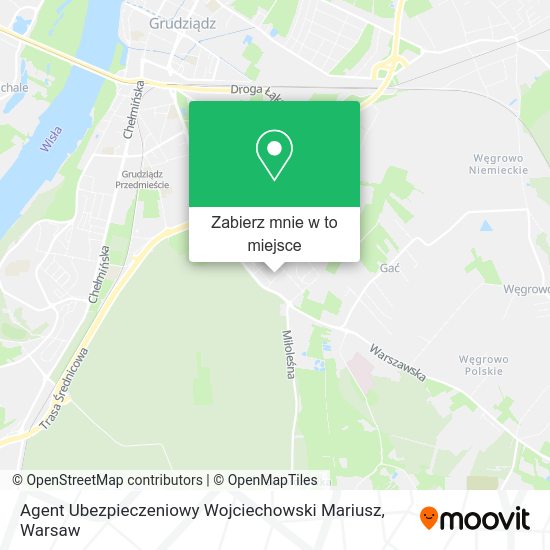 Mapa Agent Ubezpieczeniowy Wojciechowski Mariusz