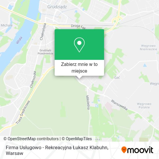 Mapa Firma Usługowo - Rekreacyjna Łukasz Klabuhn