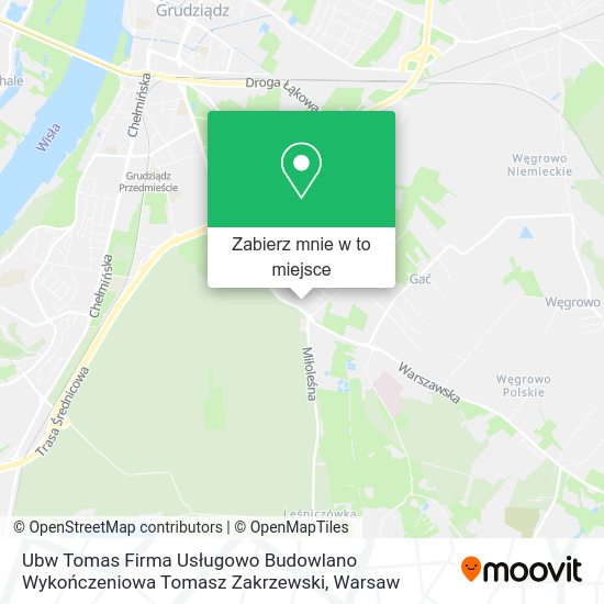 Mapa Ubw Tomas Firma Usługowo Budowlano Wykończeniowa Tomasz Zakrzewski