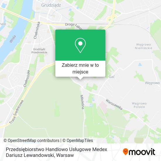 Mapa Przedsiębiorstwo Handlowo Usługowe Medex Dariusz Lewandowski