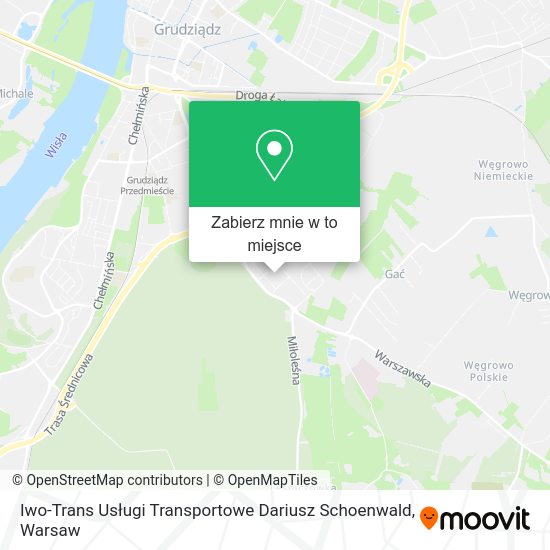 Mapa Iwo-Trans Usługi Transportowe Dariusz Schoenwald