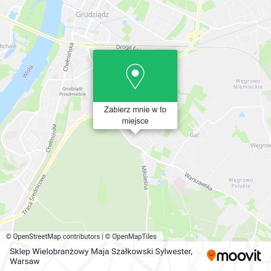 Mapa Sklep Wielobranżowy Maja Szałkowski Sylwester