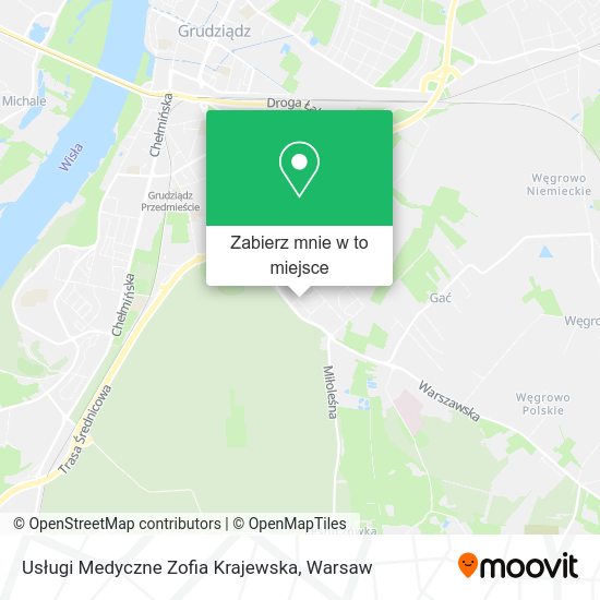 Mapa Usługi Medyczne Zofia Krajewska