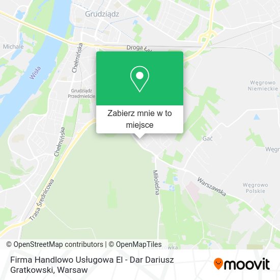 Mapa Firma Handlowo Usługowa El - Dar Dariusz Gratkowski